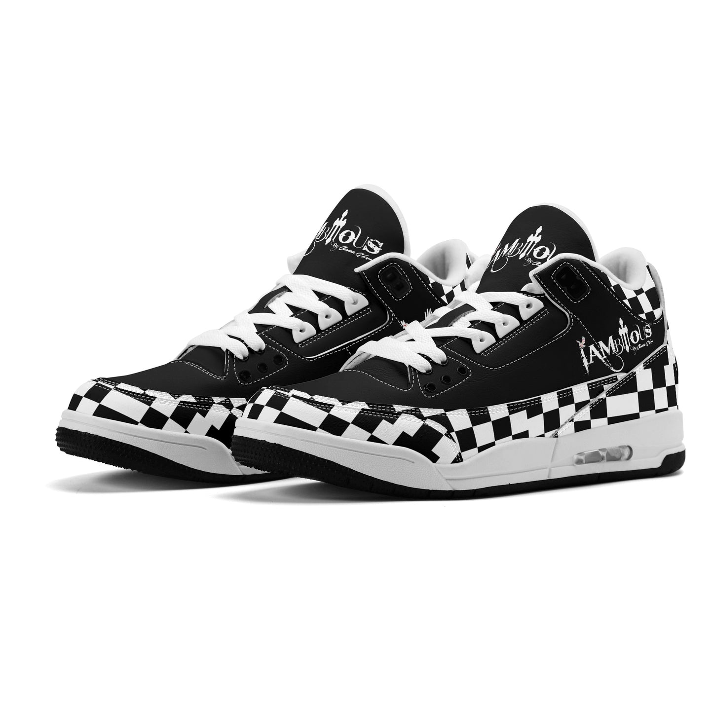 Mens Retro High Top Leather Basketball Sneakers-A5