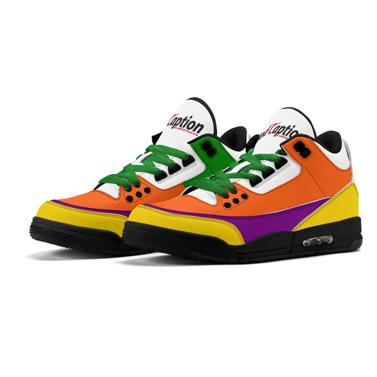 Mens Retro High Top Leather Basketball Sneakers-A5