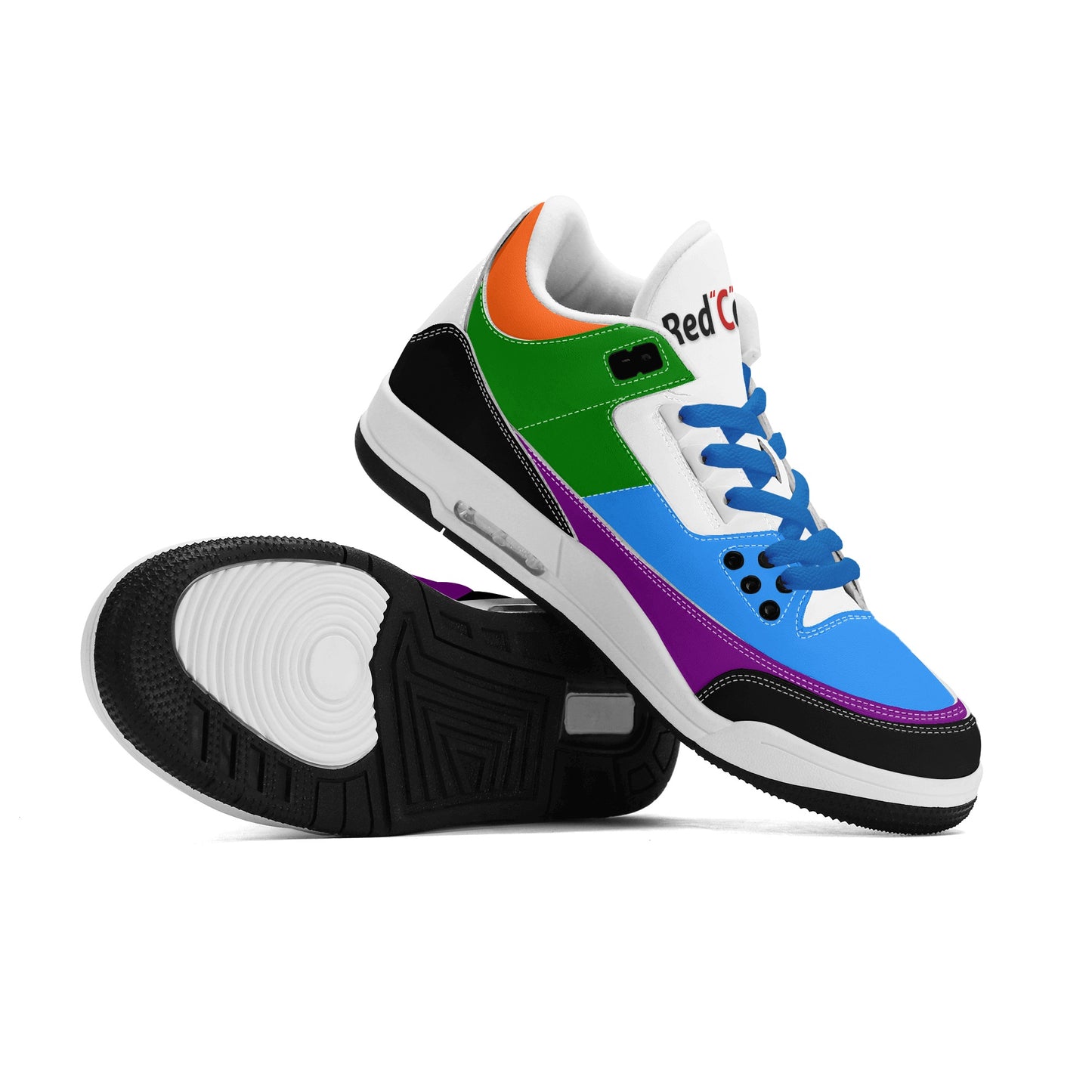 Mens Retro High Top Leather Basketball Sneakers-A5