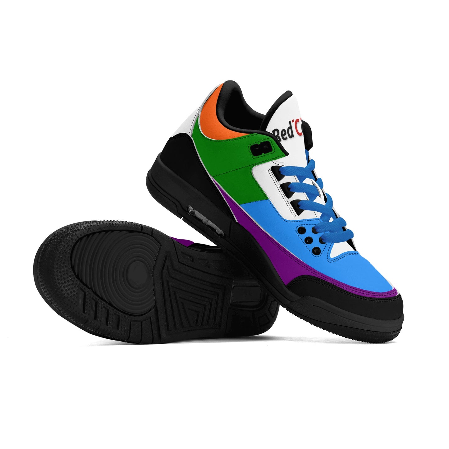 Mens Retro High Top Leather Basketball Sneakers-A5