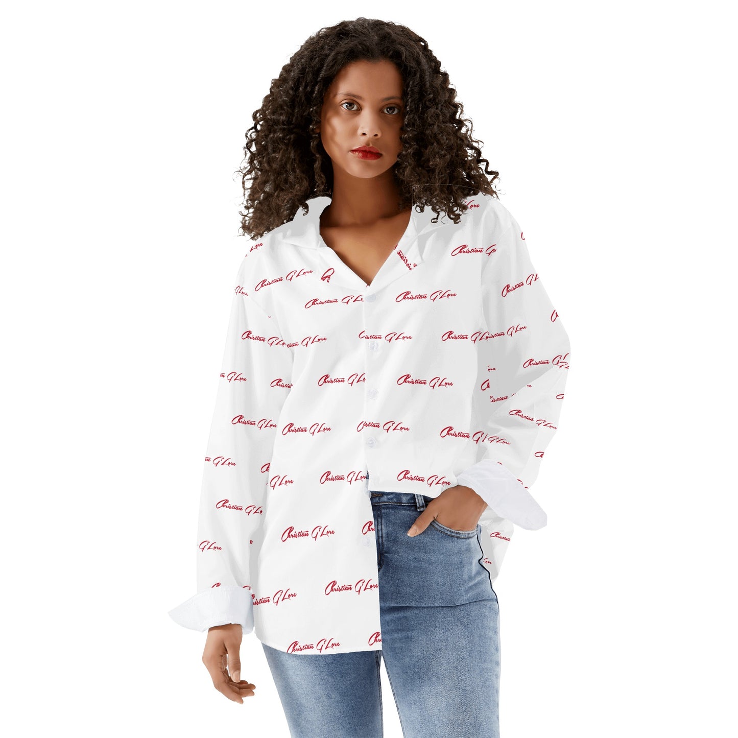 CG Red Letter Button Down Shirt