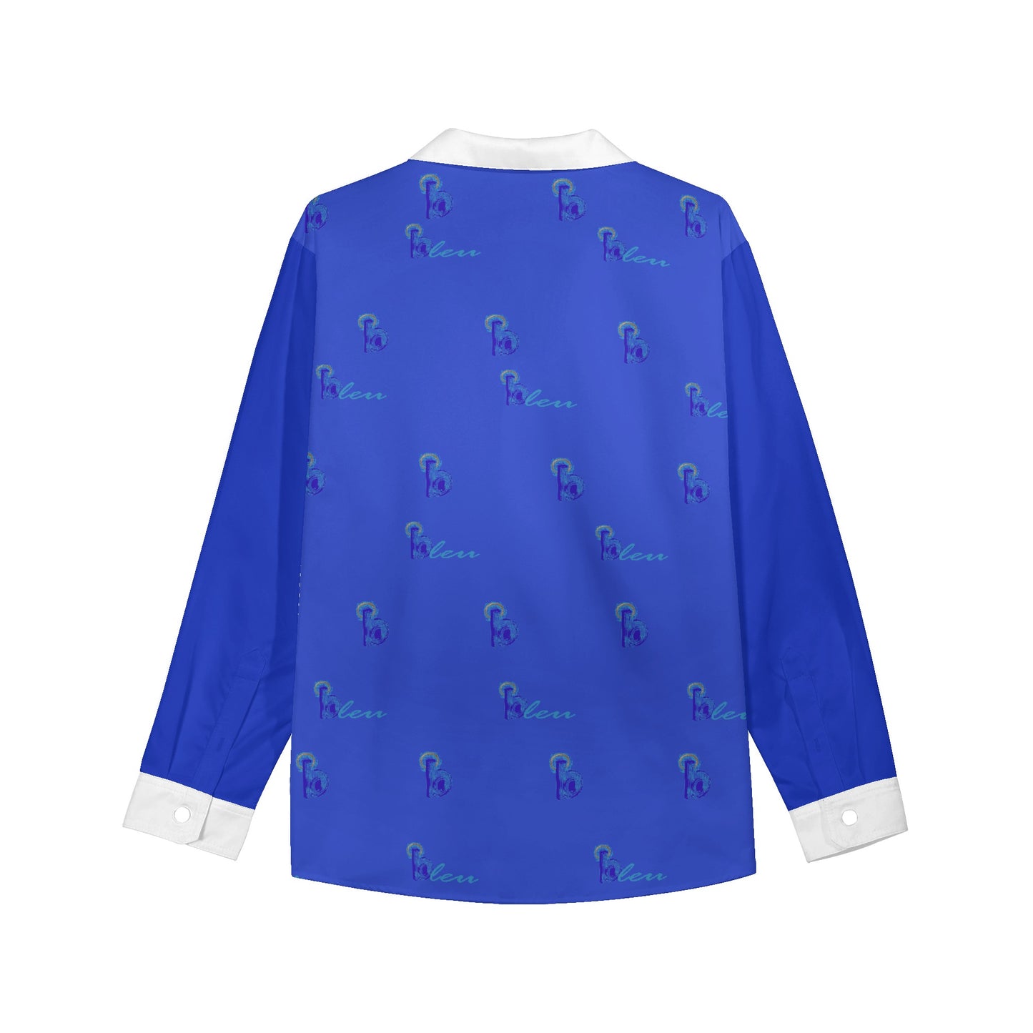 Blue bleu Button Down Shirt