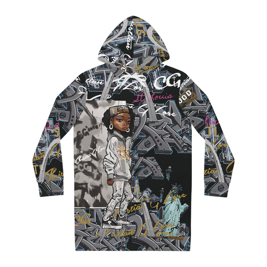 St. Louis Black Hoodie Dress