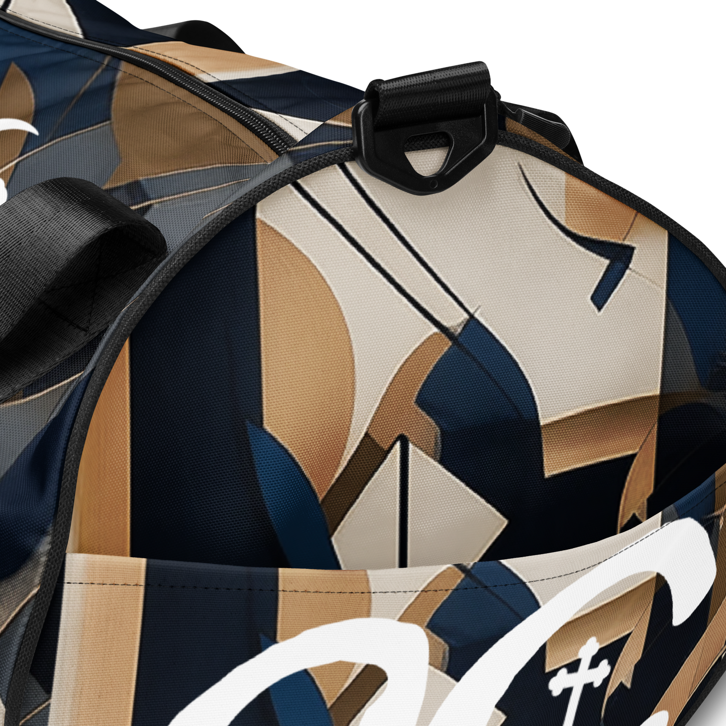 CG Abstract brown and blue Gym Bag