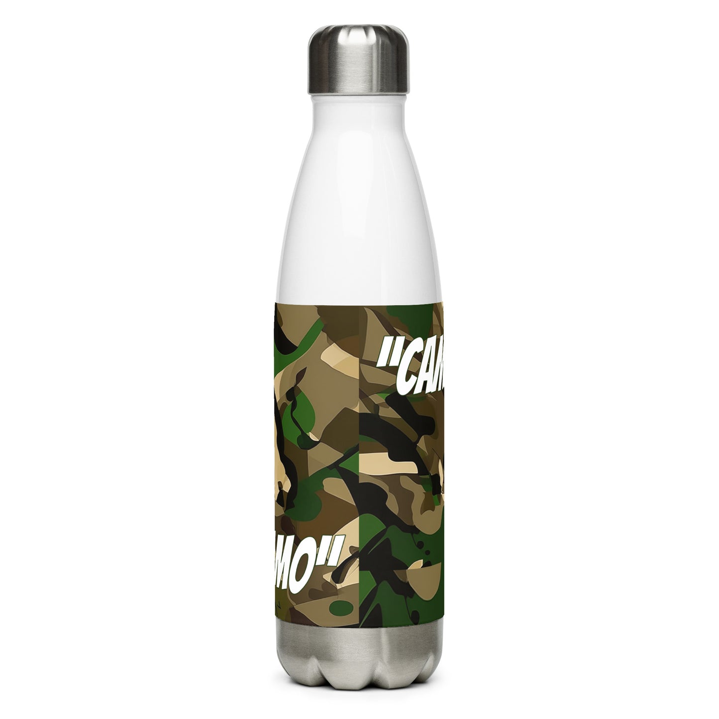 Stainless steel Camo water bottle