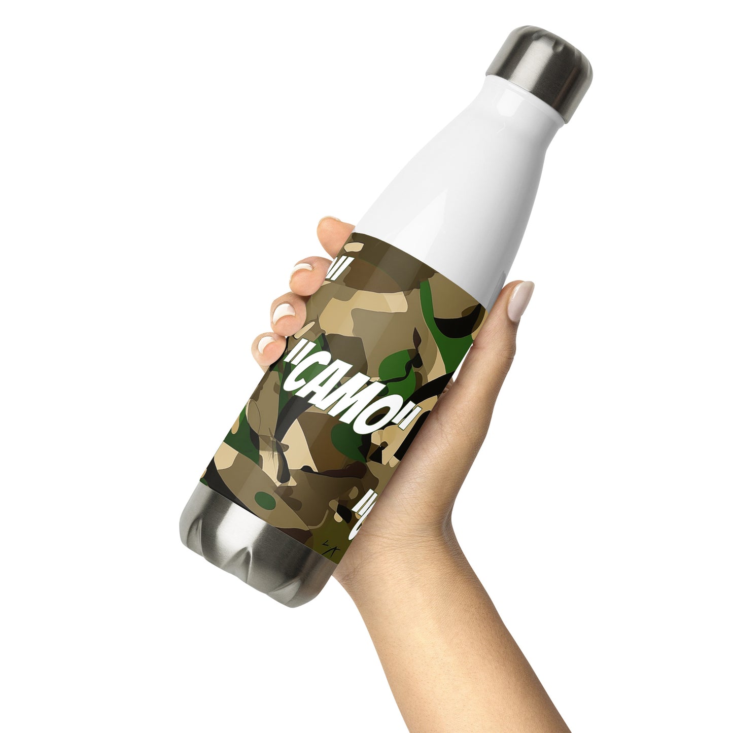 Stainless steel Camo water bottle