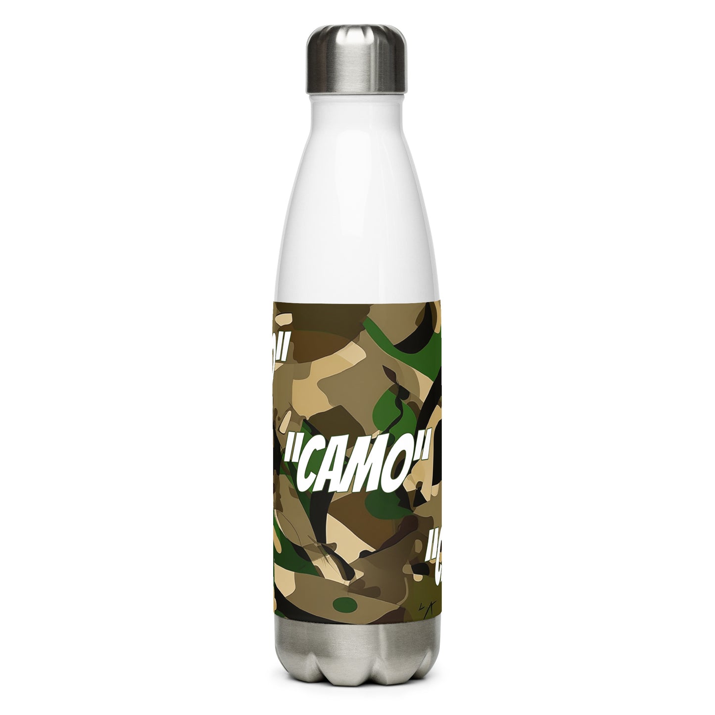 Stainless steel Camo water bottle