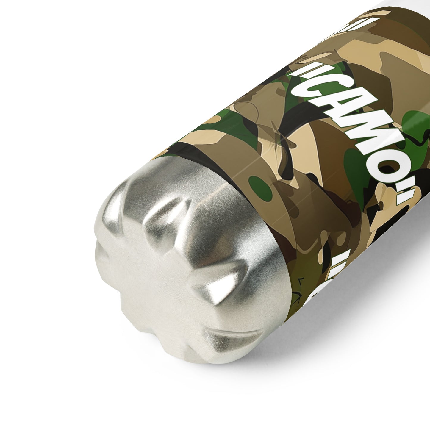 Stainless steel Camo water bottle