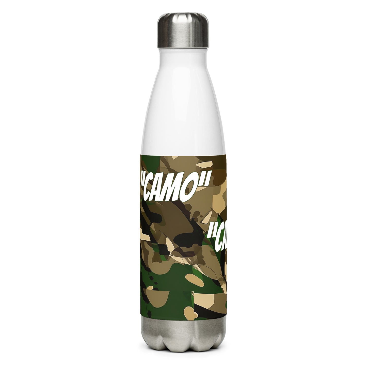 Stainless steel Camo water bottle