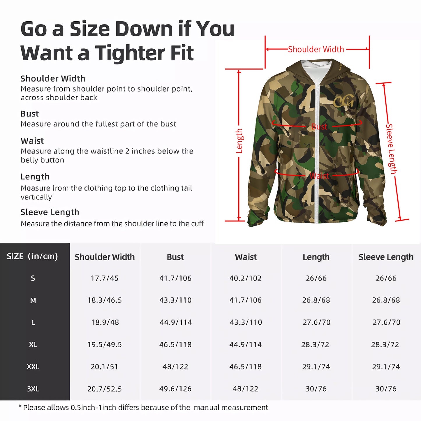 Camo Camo Zip Hoodie