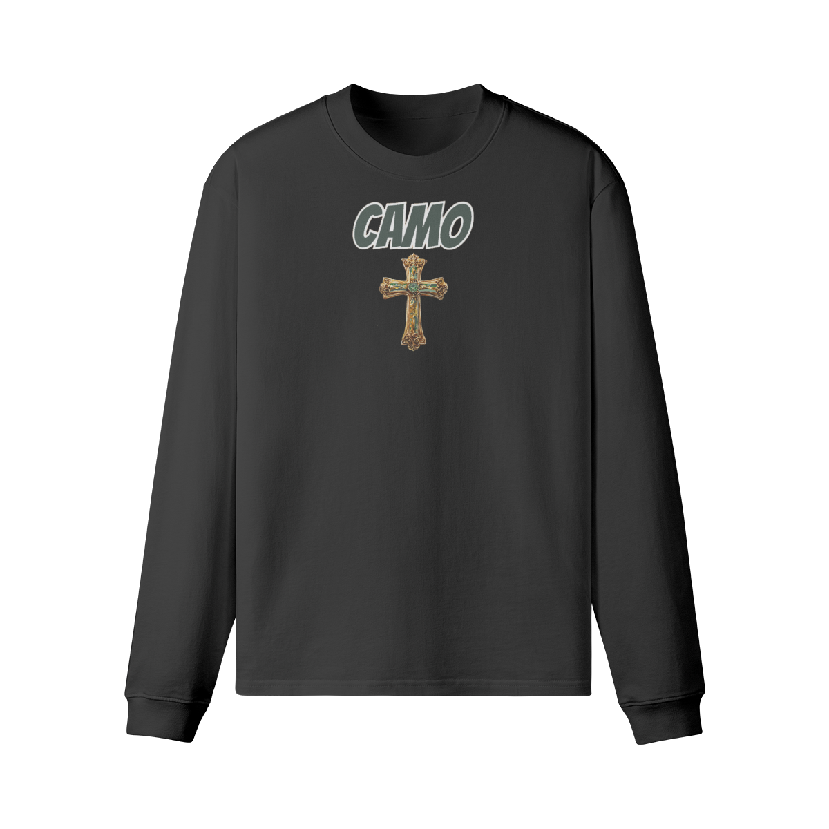 Camo Cross Long Sleeve Tee